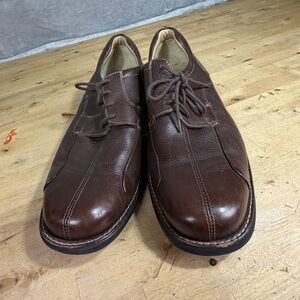 Johnston & Murphy Nike Air Brown Leather Oxford Shoes Men’s 11 W Sheepskin